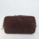 Chloe Paddington Hand Bag Leather Brown Gold Silver Auth am11904A-5