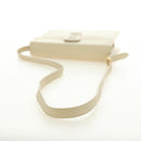 SAINT LAURENT YSL Shoulder Bag Leather Ivory Gold Auth am11905V-8