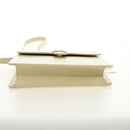 SAINT LAURENT YSL Shoulder Bag Leather Ivory Gold Auth am11905V-7