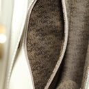 SAINT LAURENT YSL Shoulder Bag Leather Ivory Gold Auth am11905V-27