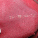 FENDI Zucchino Canvas Mamma Baguette Shoulder Bag Red Gold Auth am11906A-12