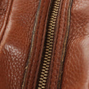 LOUIS VUITTON Mahina Runner PM Hand Bag Leather Brown M97052 LV Auth am11908V-9