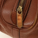 LOUIS VUITTON Mahina Runner PM Hand Bag Leather Brown M97052 LV Auth am11908V-23