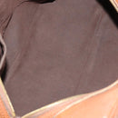 LOUIS VUITTON Mahina Runner PM Hand Bag Leather Brown M97052 LV Auth am11908V-10