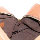 LOUIS VUITTON Mahina Runner PM Hand Bag Leather Brown M97052 LV Auth am11908V-25