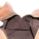 LOUIS VUITTON Mahina Runner PM Hand Bag Leather Brown M97052 LV Auth am11908V-26