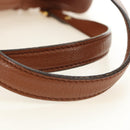 LOUIS VUITTON Mahina Runner PM Hand Bag Leather Brown M97052 LV Auth am11908V-14