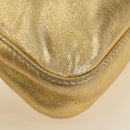 FENDI Mamma Baguette Shoulder Bag Leather Gold Auth am11909SM-22