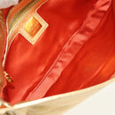 FENDI Mamma Baguette Shoulder Bag Leather Gold Auth am11909SM-10