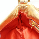 FENDI Mamma Baguette Shoulder Bag Leather Gold Auth am11909SM-29
