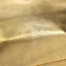 FENDI Mamma Baguette Shoulder Bag Leather Gold Auth am11909SM-14
