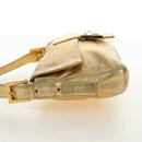 FENDI Mamma Baguette Shoulder Bag Leather Gold Auth am11909SM-6