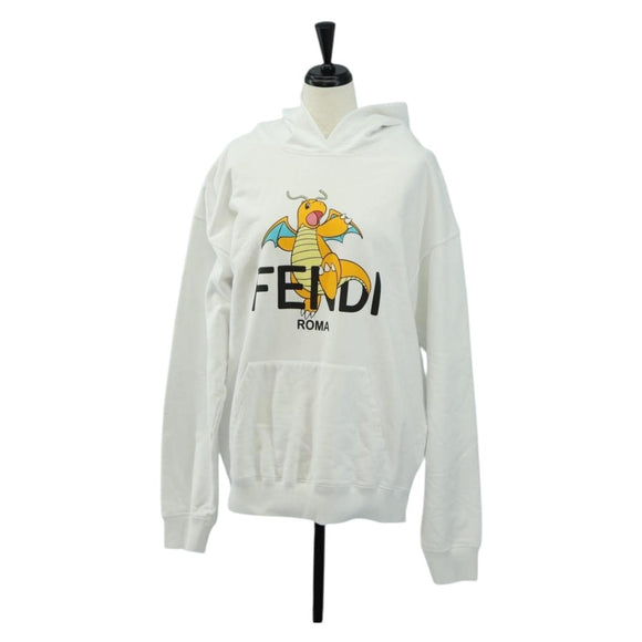 FENDI FENDI x FRGMT x POKÉMON Hoodie Kairyu Cotton S White Auth am11910SM
