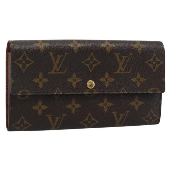 LOUIS VUITTON Monogram Portefeuille Sarah Long Wallet M61734 LV Auth am11915V