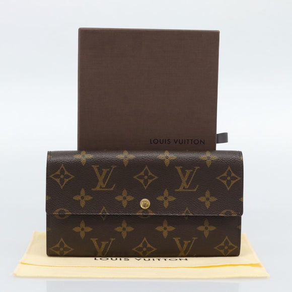 LOUIS VUITTON Monogram Portefeuille Sarah Long Wallet M61734 LV Auth am11915V