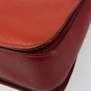 Miu Miu Ready Lock Hand Bag Leather 2way Orange Red Gold Auth am11916A-9