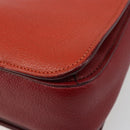 Miu Miu Ready Lock Hand Bag Leather 2way Orange Red Gold Auth am11916A-17