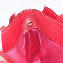 Miu Miu Ready Lock Hand Bag Leather 2way Orange Red Gold Auth am11916A-24