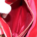 Miu Miu Ready Lock Hand Bag Leather 2way Orange Red Gold Auth am11916A-27