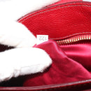 Miu Miu Ready Lock Hand Bag Leather 2way Orange Red Gold Auth am11916A-12