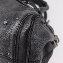 Chloe Paddington Hand Bag Leather Silver Auth am11917A-11