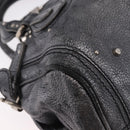 Chloe Paddington Hand Bag Leather Silver Auth am11917A-12