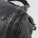 Chloe Paddington Hand Bag Leather Silver Auth am11917A-13
