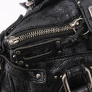Chloe Paddington Hand Bag Leather Silver Auth am11917A-16