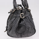 Chloe Paddington Hand Bag Leather Silver Auth am11917A-4