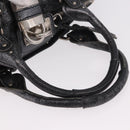 Chloe Paddington Hand Bag Leather Silver Auth am11917A-7