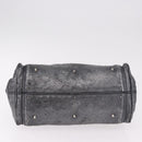 Chloe Paddington Hand Bag Leather Silver Auth am11917A-9