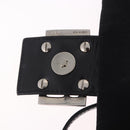 FENDI Mamma Baguette GM Shoulder Bag Cotton Jersey Black Silver Auth am11919-16