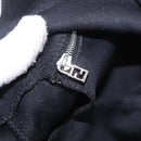 FENDI Mamma Baguette GM Shoulder Bag Cotton Jersey Black Silver Auth am11919-22