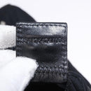 FENDI Mamma Baguette GM Shoulder Bag Cotton Jersey Black Silver Auth am11919-24