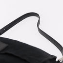 FENDI Mamma Baguette GM Shoulder Bag Cotton Jersey Black Silver Auth am11919-8