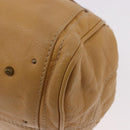 Chloe Paddington Hand Bag Leather Beige Gold Silver Auth am11920V-17