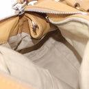 Chloe Paddington Hand Bag Leather Beige Gold Silver Auth am11920V-23