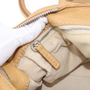 Chloe Paddington Hand Bag Leather Beige Gold Silver Auth am11920V-25