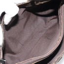 FENDI Zucca Canvas Mamma Baguette Shoulder Bag Black Brown Auth am11921A-11