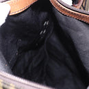 FENDI Zucca Canvas Shoulder Bag Black Brown Auth am11922V-21