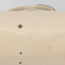 Chloe Paddington Hand Bag Leather Ivory Gold Silver Auth am11923V-10