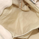 Chloe Paddington Hand Bag Leather Ivory Gold Silver Auth am11923V-23