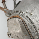 Chloe Paddington Hand Bag Leather Silver Auth am11924A-14