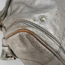 Chloe Paddington Hand Bag Leather Silver Auth am11924A-16