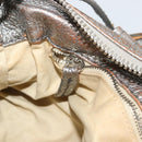 Chloe Paddington Hand Bag Leather Silver Auth am11924A-24