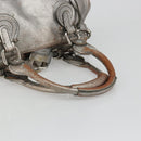 Chloe Paddington Hand Bag Leather Silver Auth am11924A-7