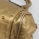 Chloe Paddington Hand Bag Leather Gold Auth am11925A-10