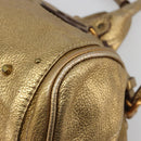 Chloe Paddington Hand Bag Leather Gold Auth am11925A-12