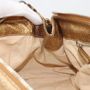 Chloe Paddington Hand Bag Leather Gold Auth am11925A-19