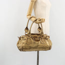 Chloe Paddington Hand Bag Leather Gold Auth am11925A-23